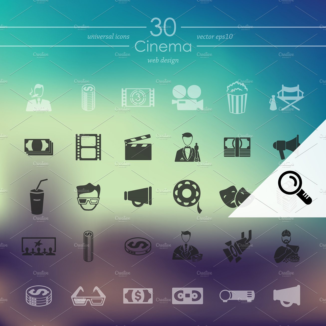 30 CINEMA icons