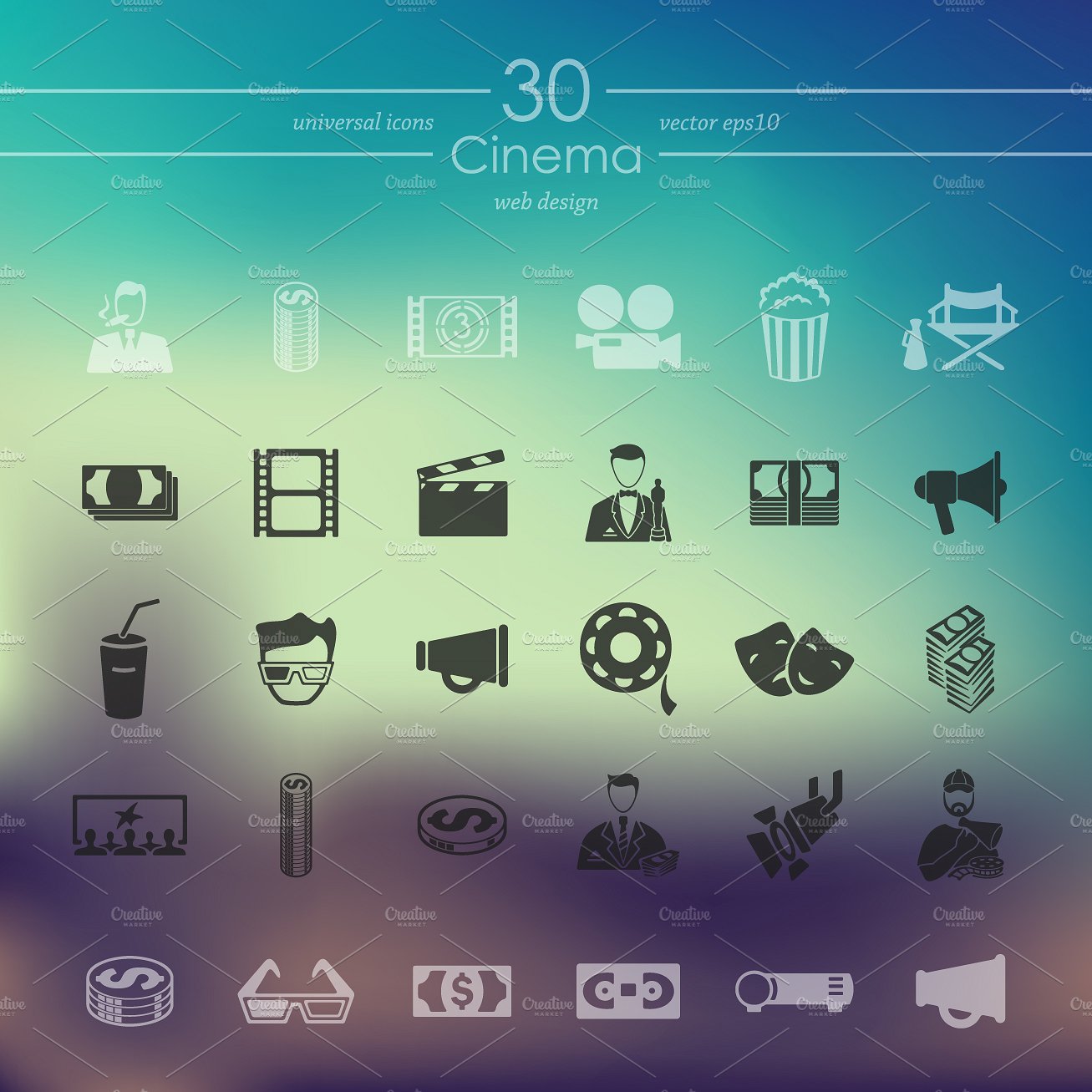 30 CINEMA icons