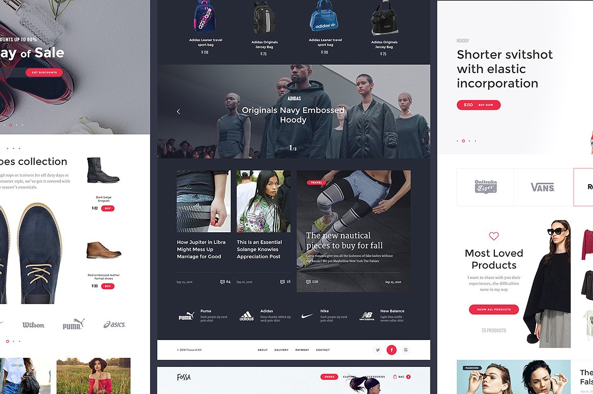 Fossa Ecommerce UI Kit