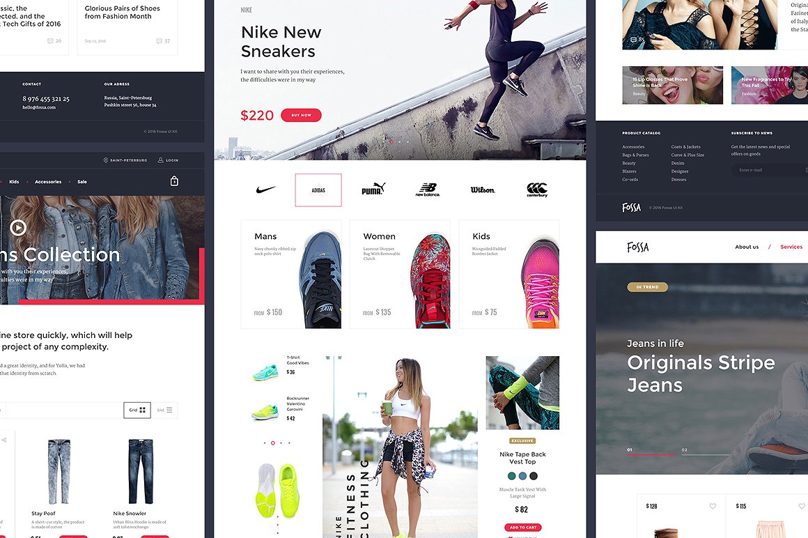 Fossa Ecommerce UI Kit