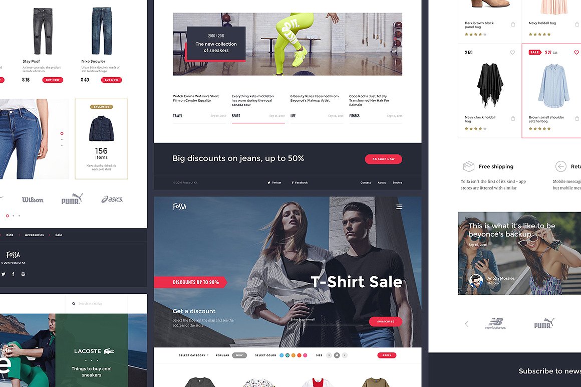 Fossa Ecommerce UI Kit