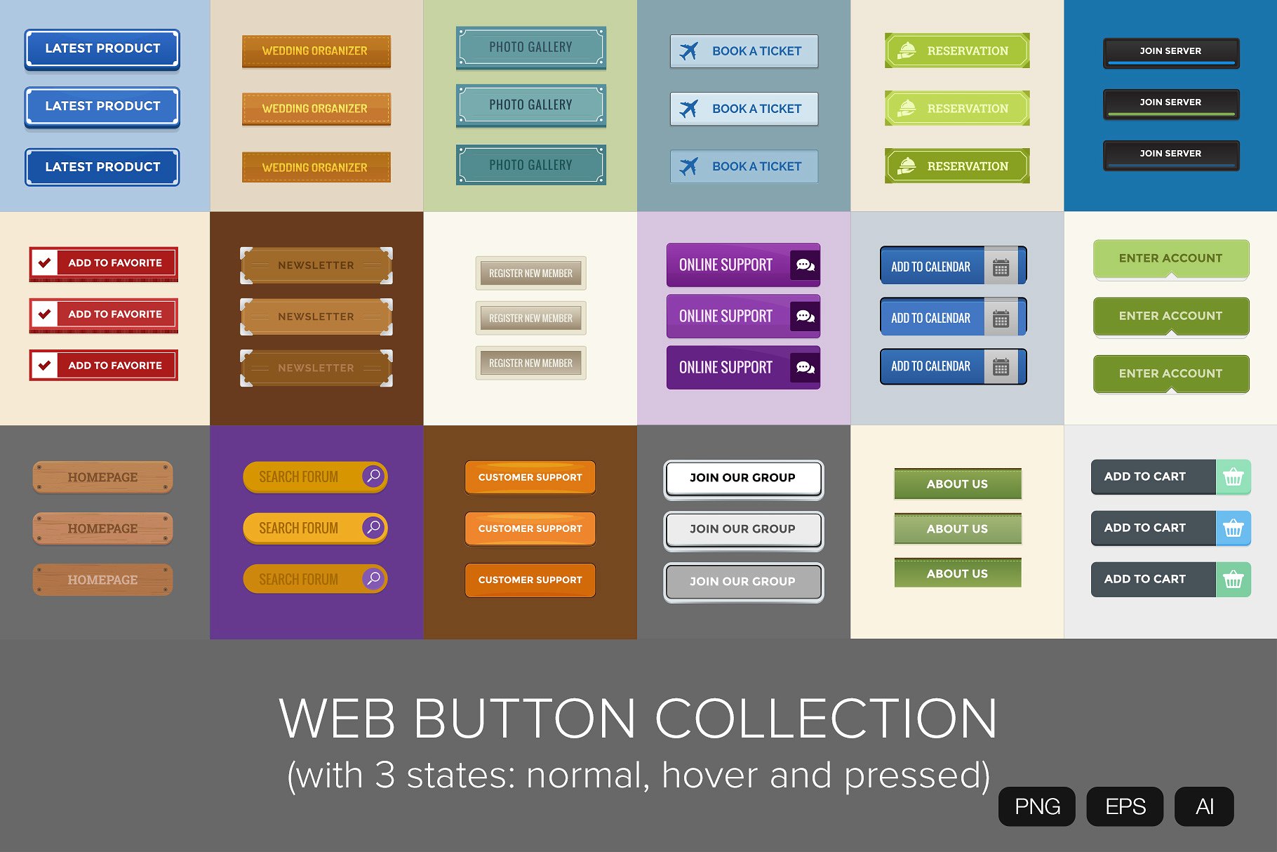 18 Web Button Collection