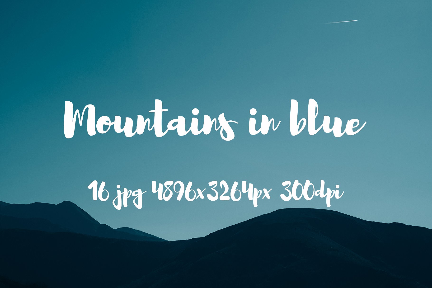 Mountains in blue pack