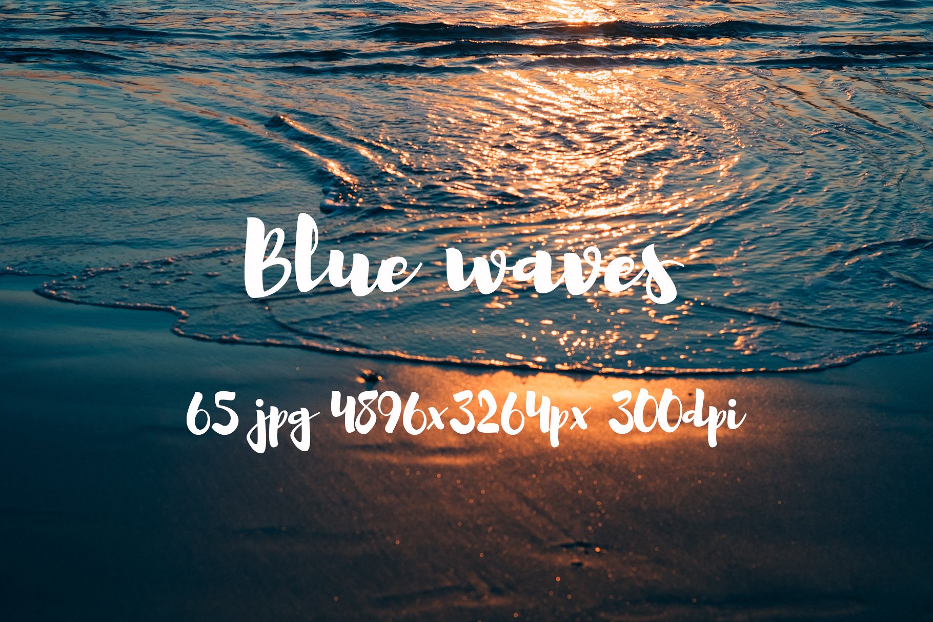 Blue waves photo pack