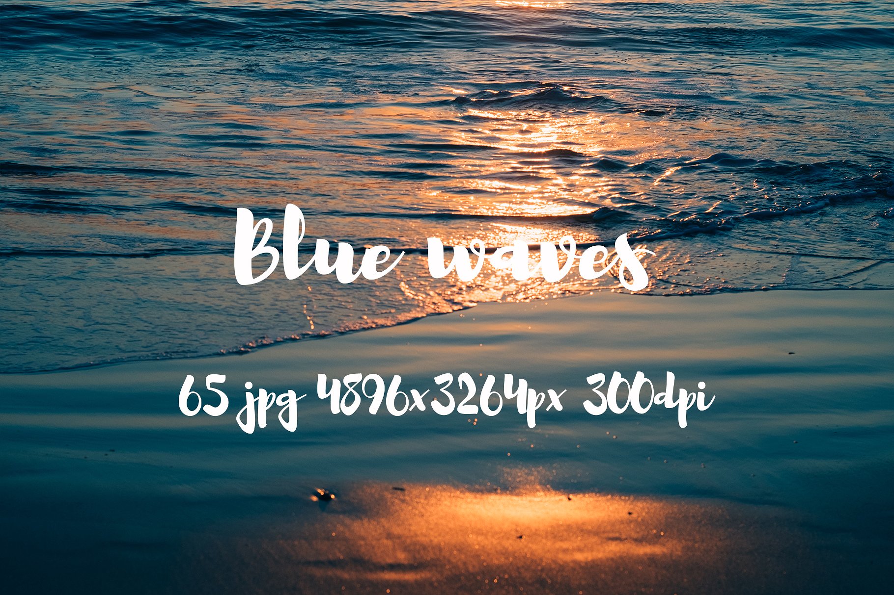 Blue waves photo pack