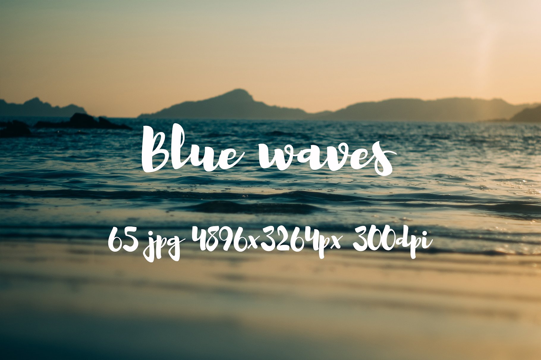 Blue waves photo pack