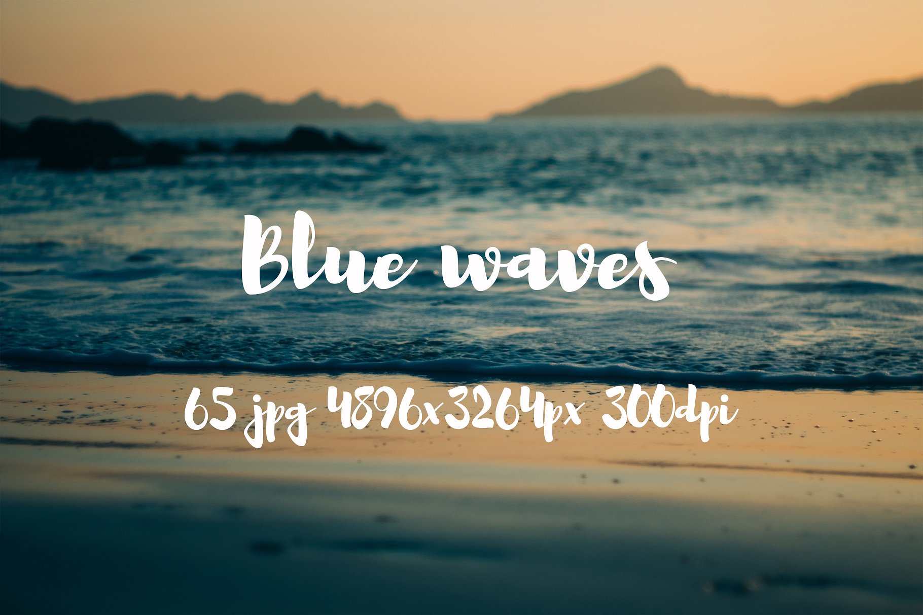 Blue waves photo pack