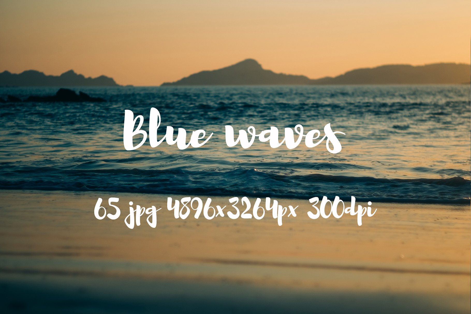 Blue waves photo pack