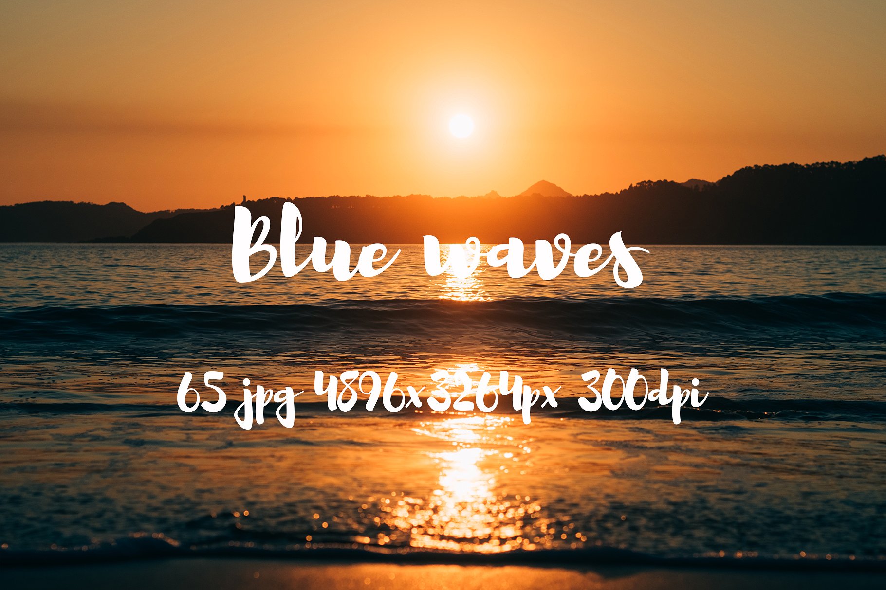 Blue waves photo pack