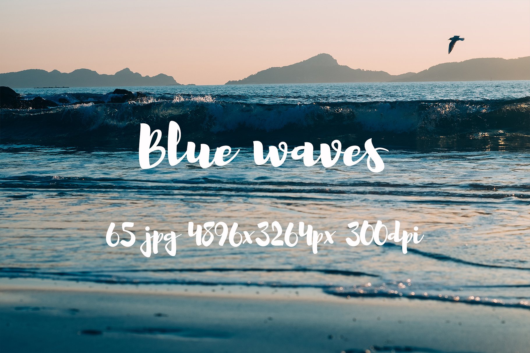 Blue waves photo pack