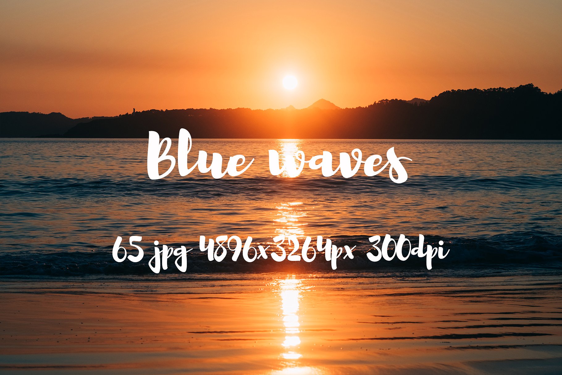 Blue waves photo pack