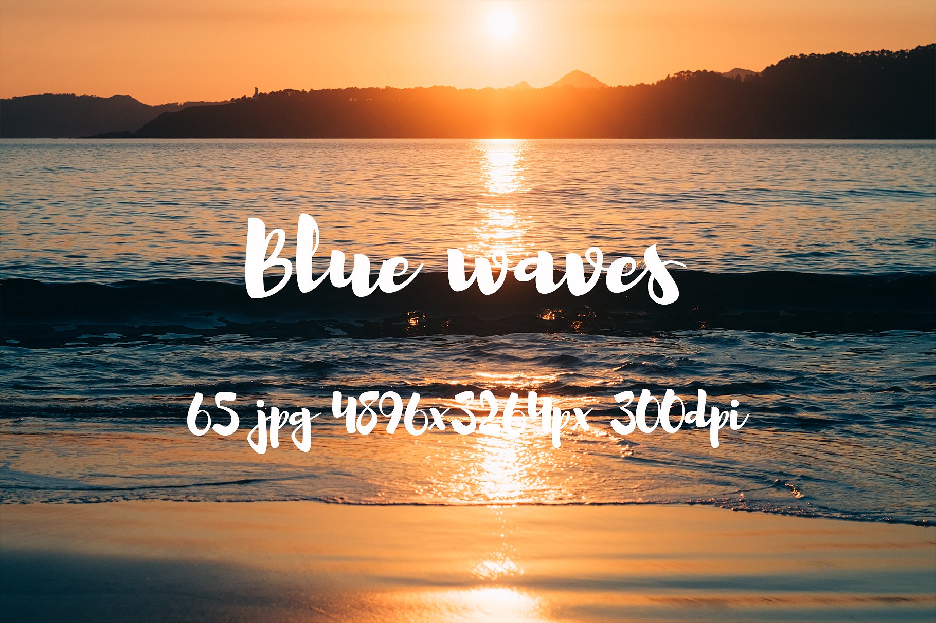 Blue waves photo pack