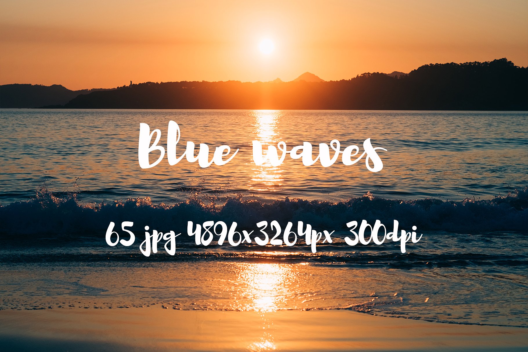 Blue waves photo pack