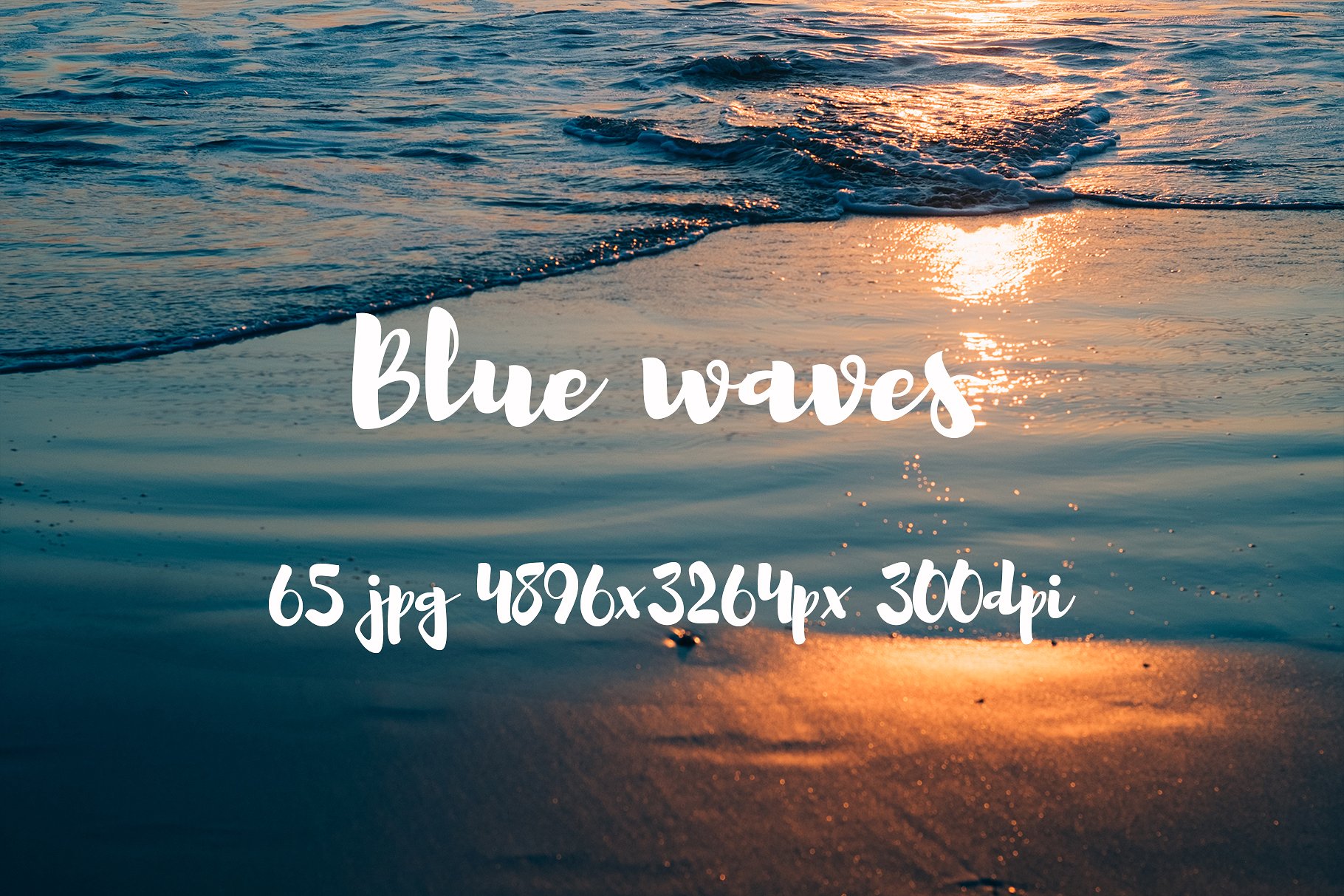 Blue waves photo pack