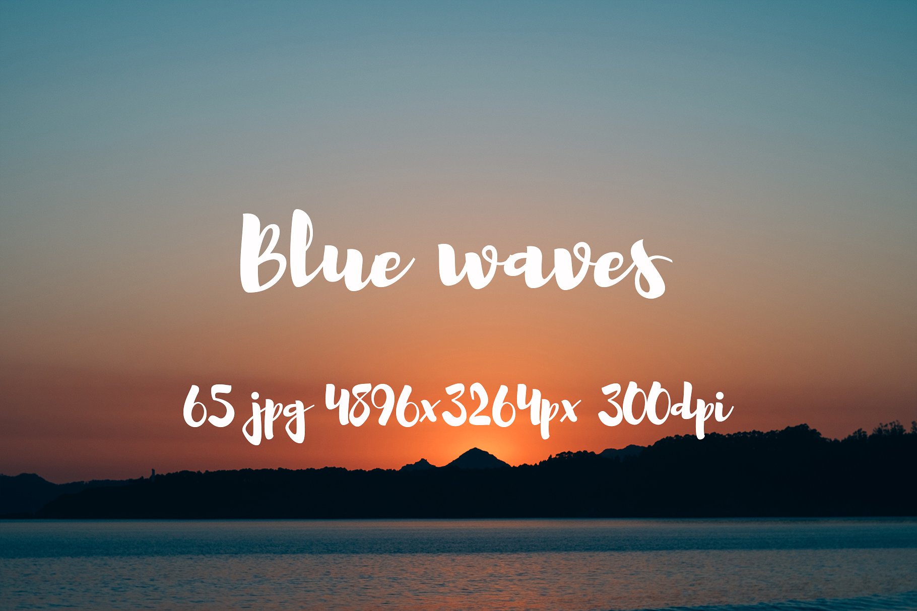 Blue waves photo pack