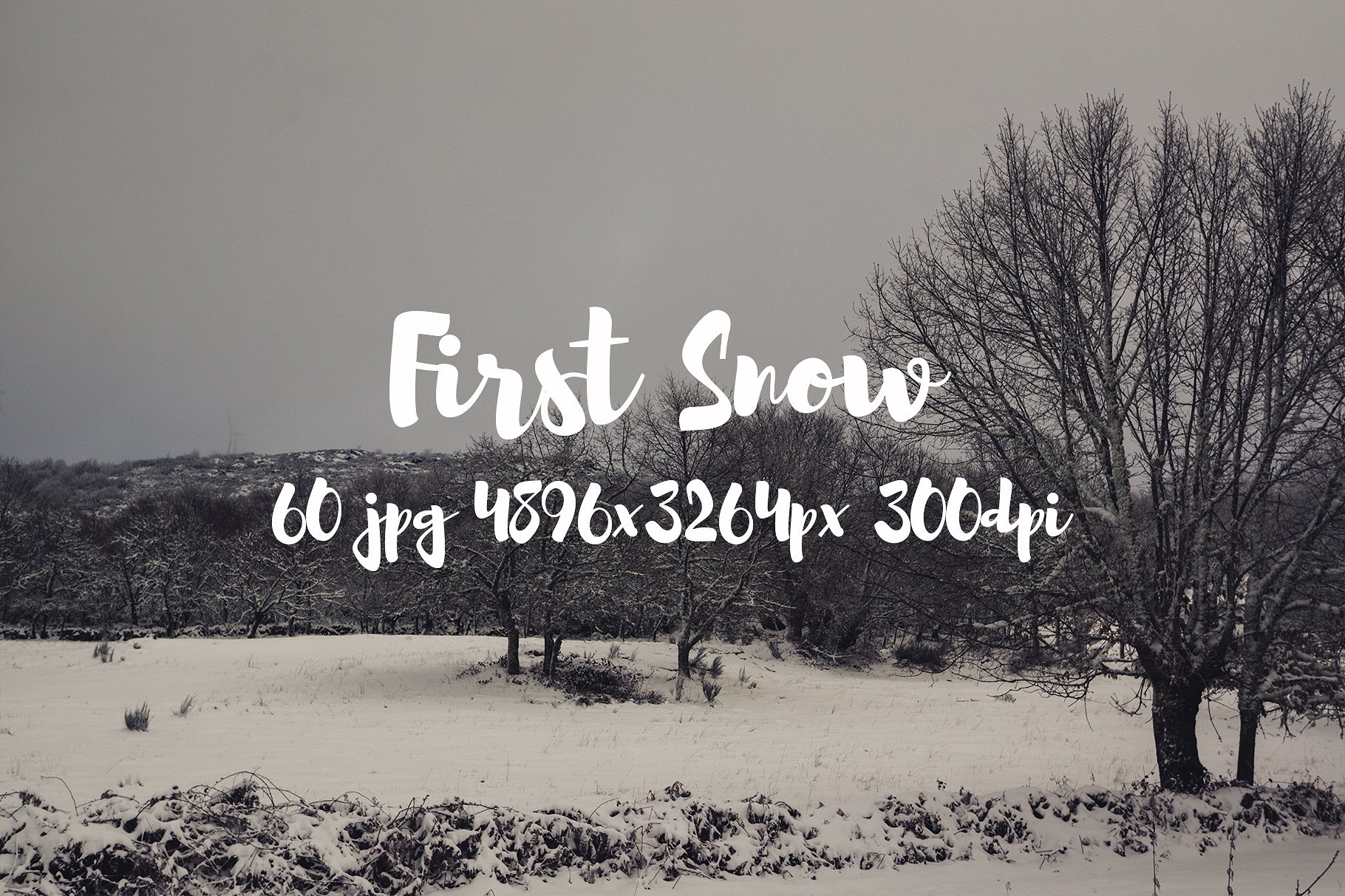 First Snow photo pack