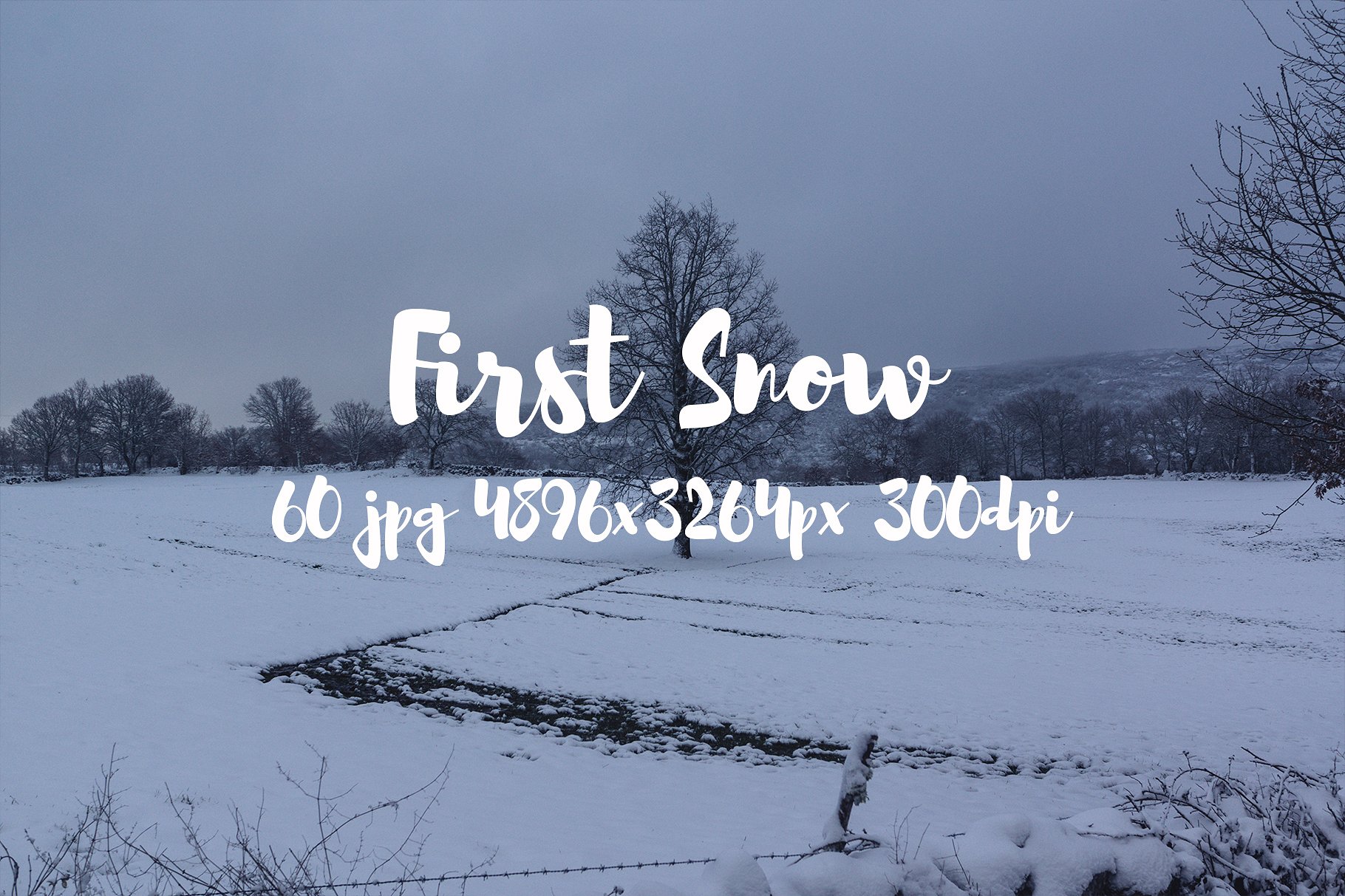 First Snow photo pack