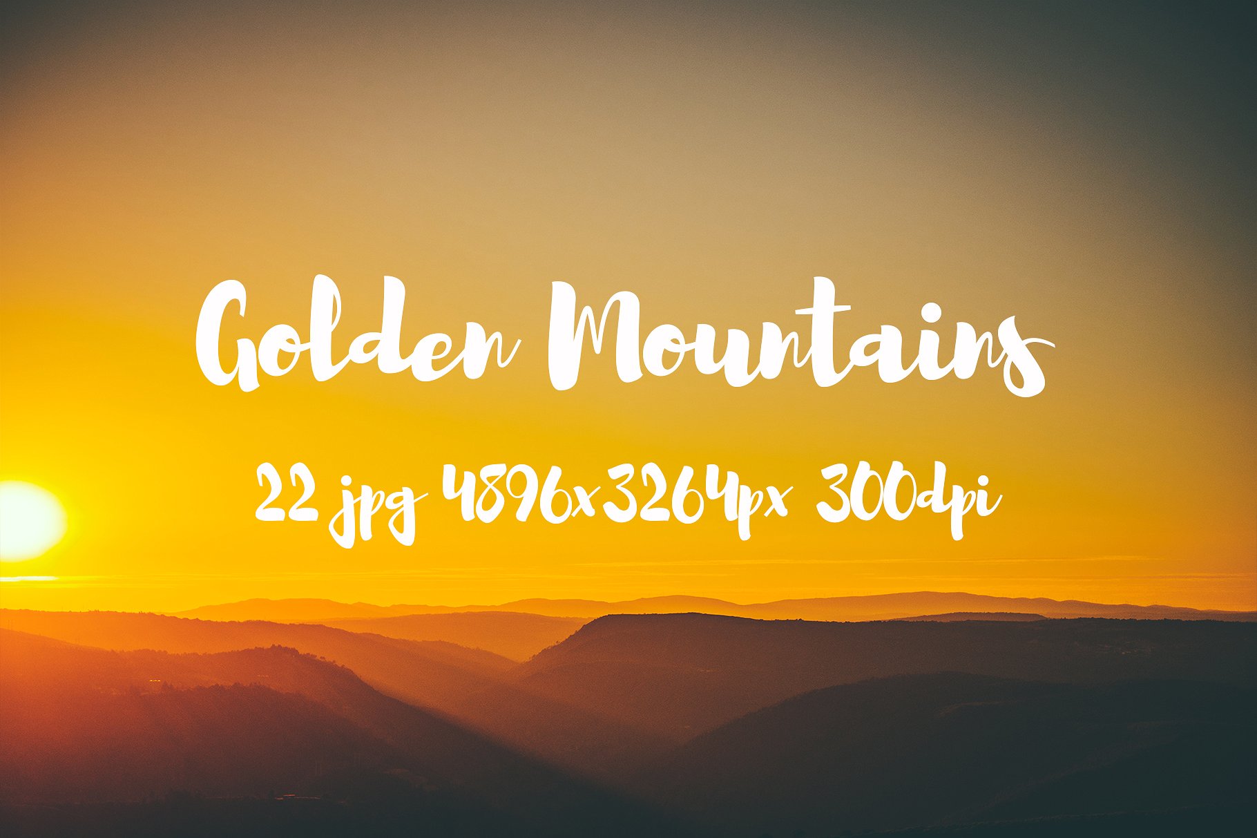 Golden Mountains photo pack