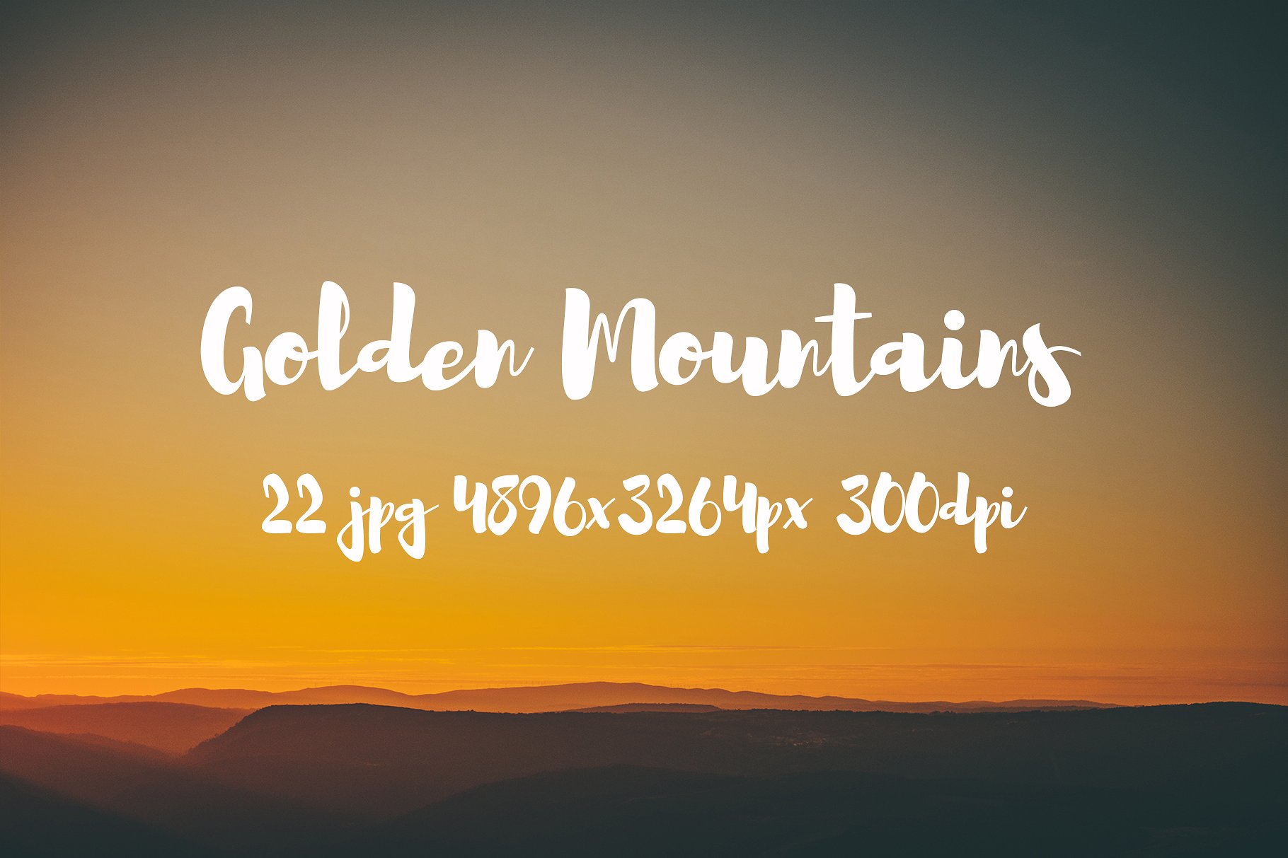 Golden Mountains photo pack