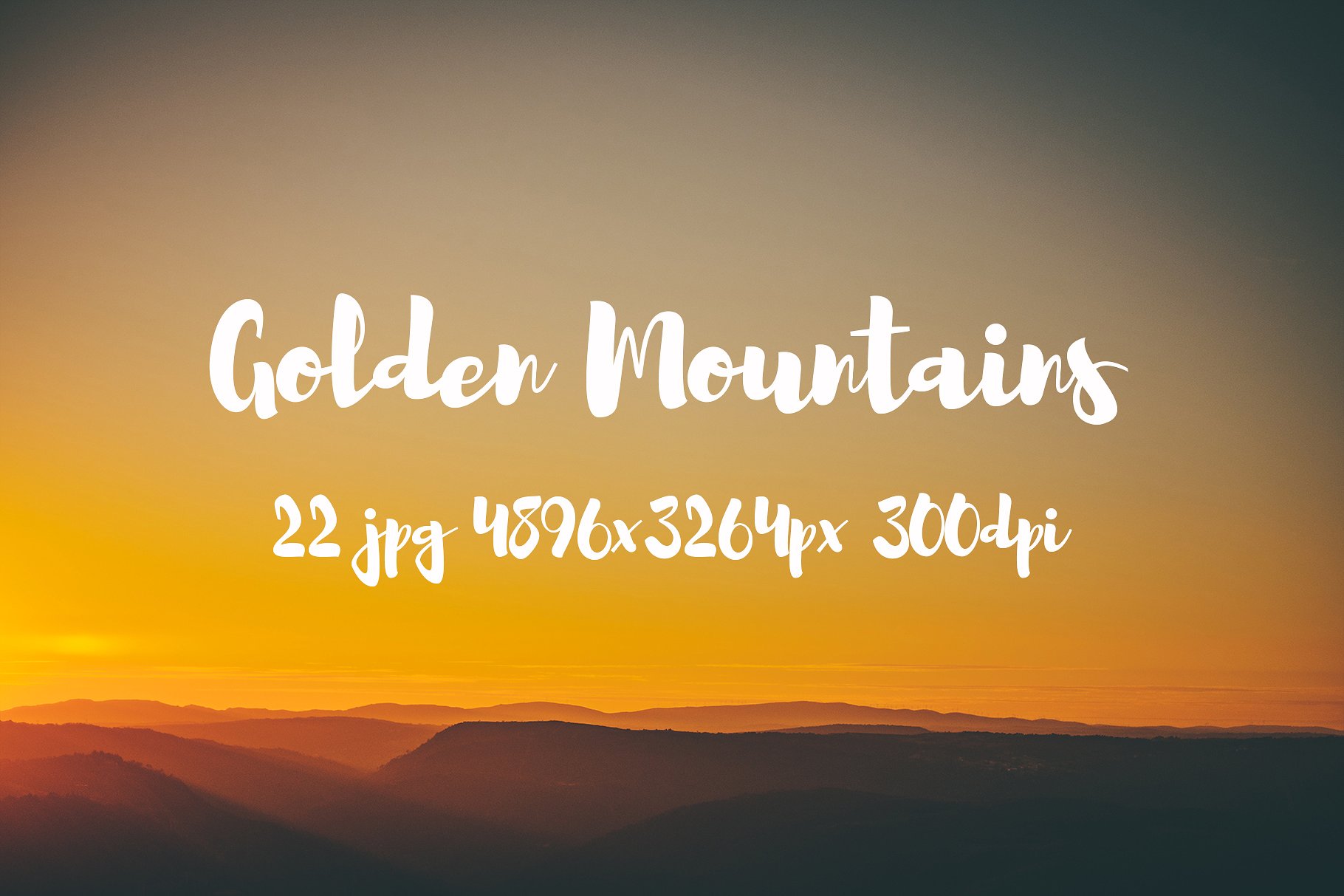 Golden Mountains photo pack