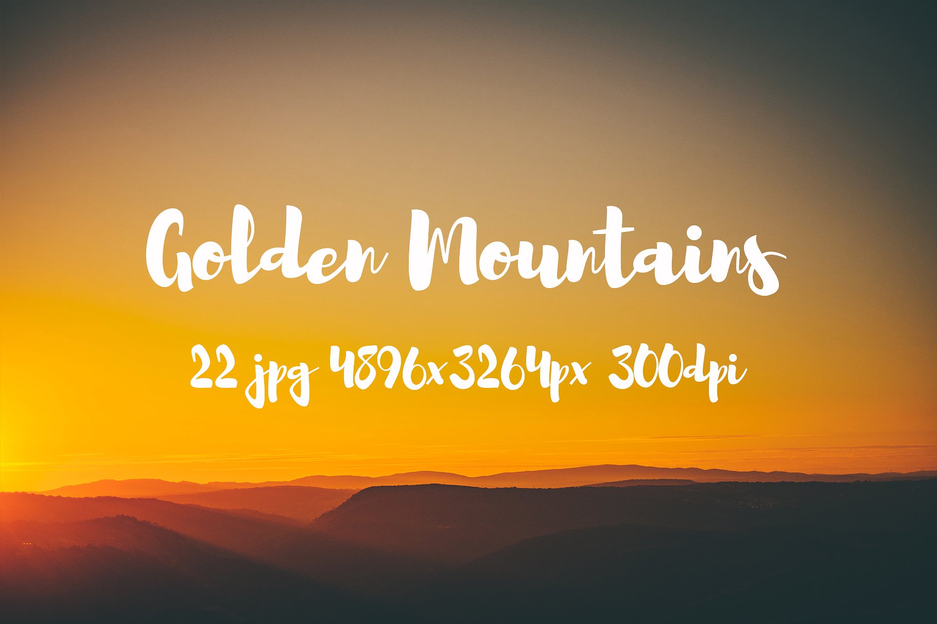 Golden Mountains photo pack