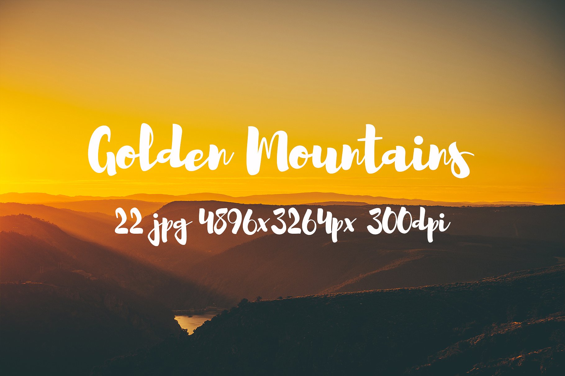 Golden Mountains photo pack