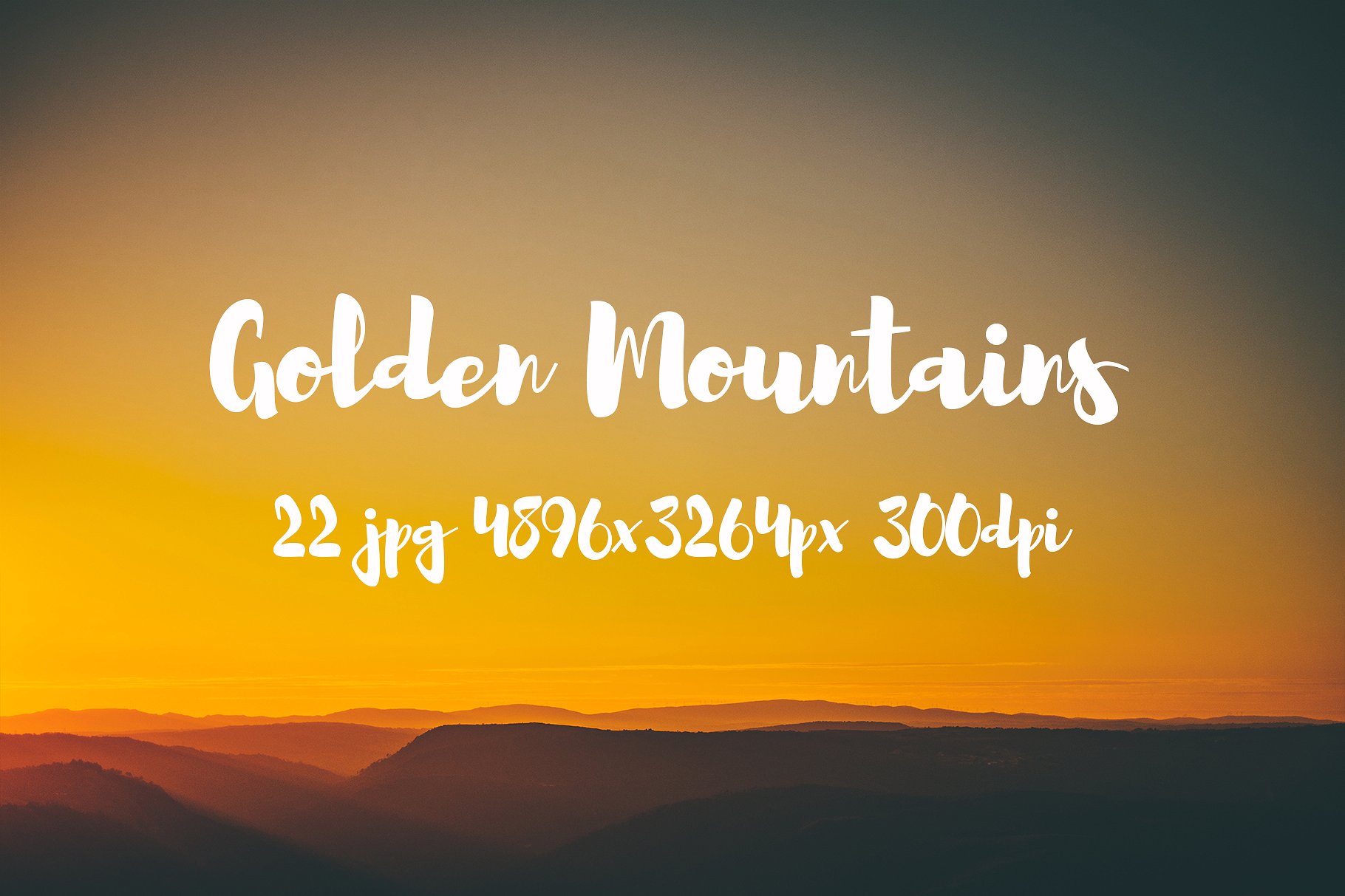 Golden Mountains photo pack