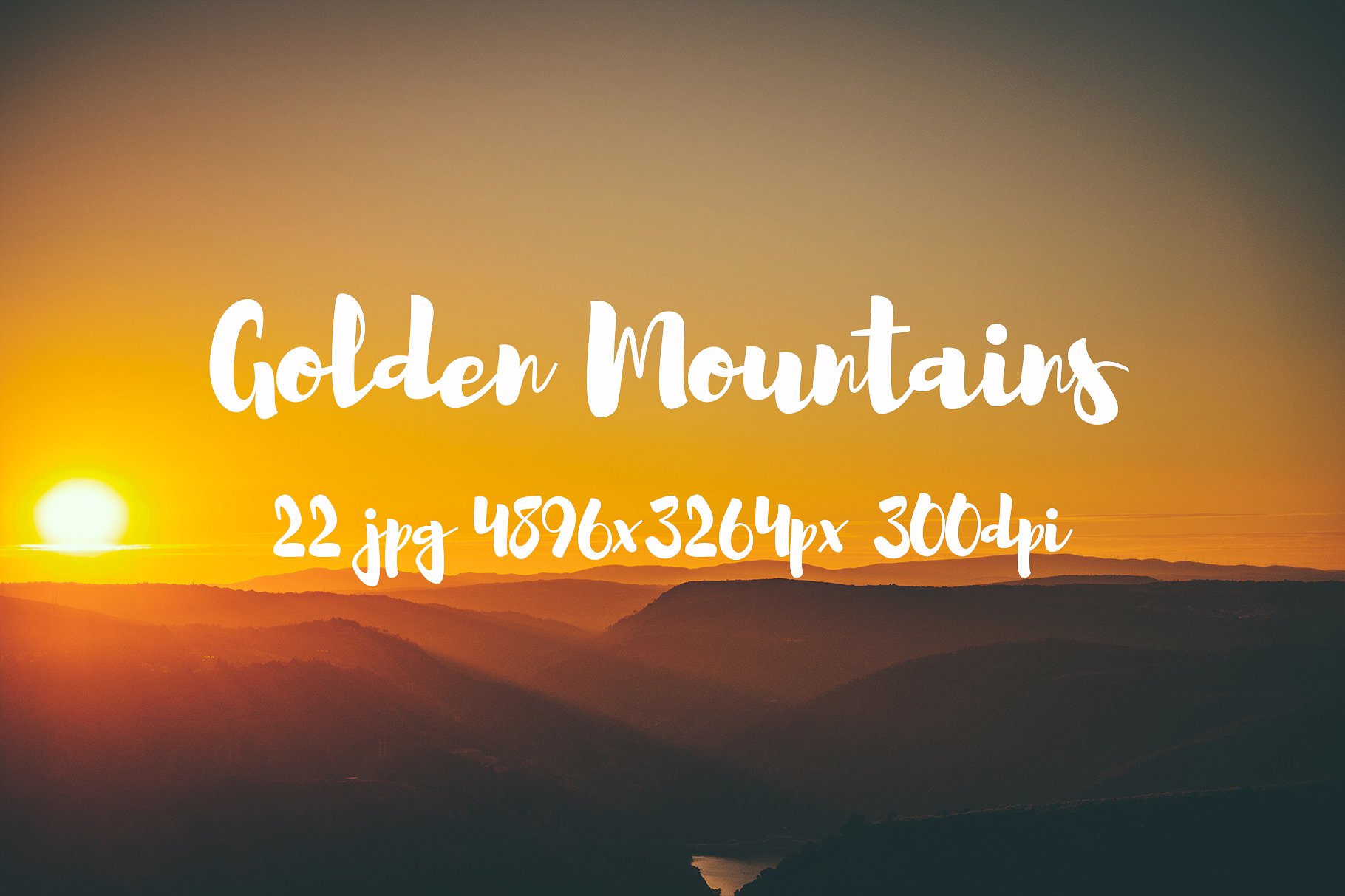 Golden Mountains photo pack