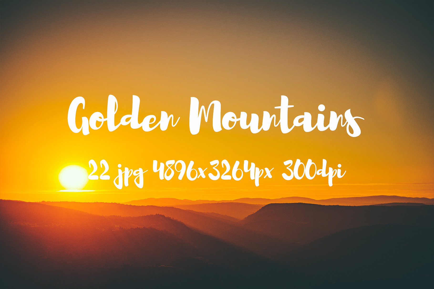 Golden Mountains photo pack