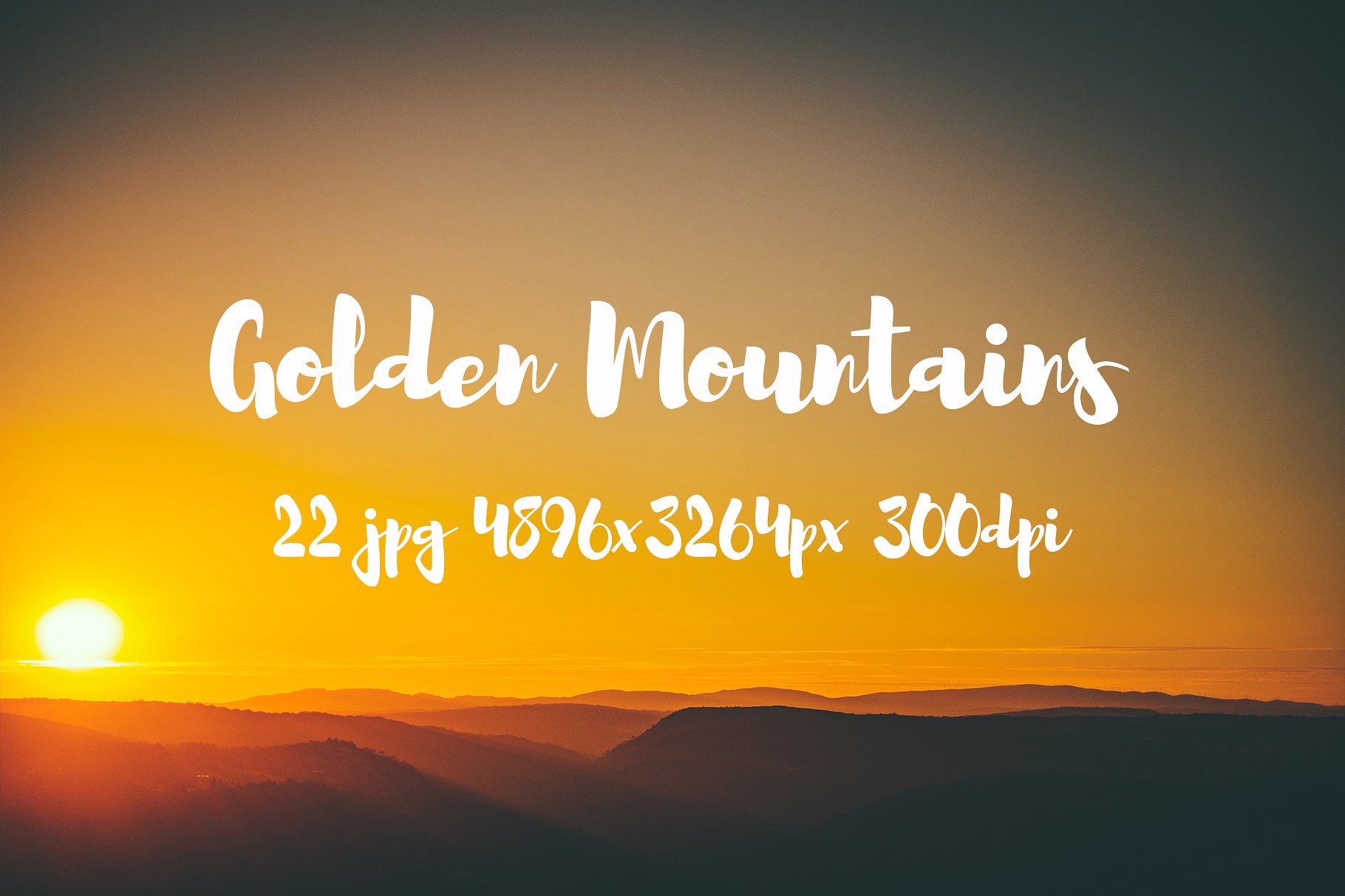 Golden Mountains photo pack