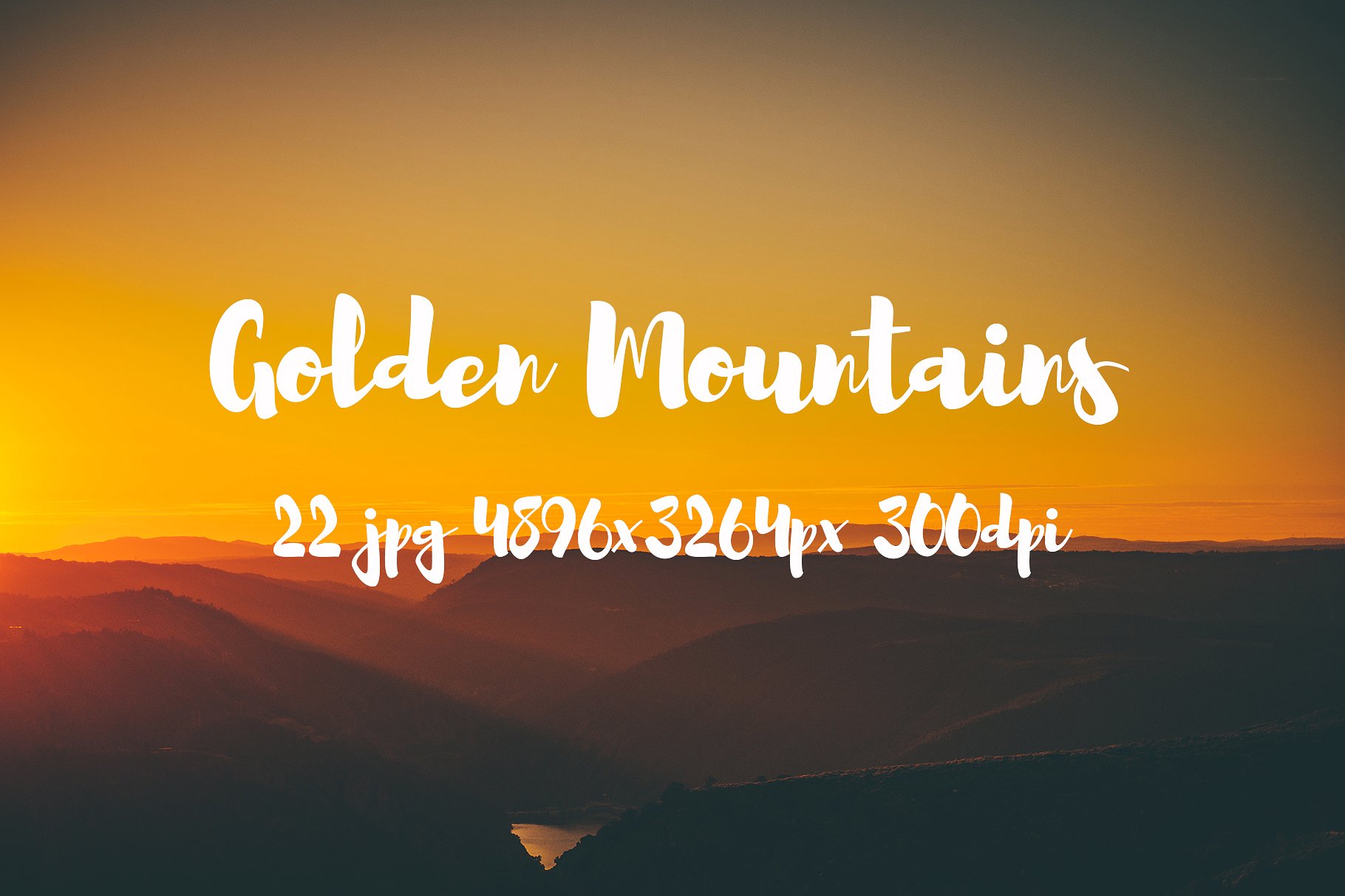 Golden Mountains photo pack