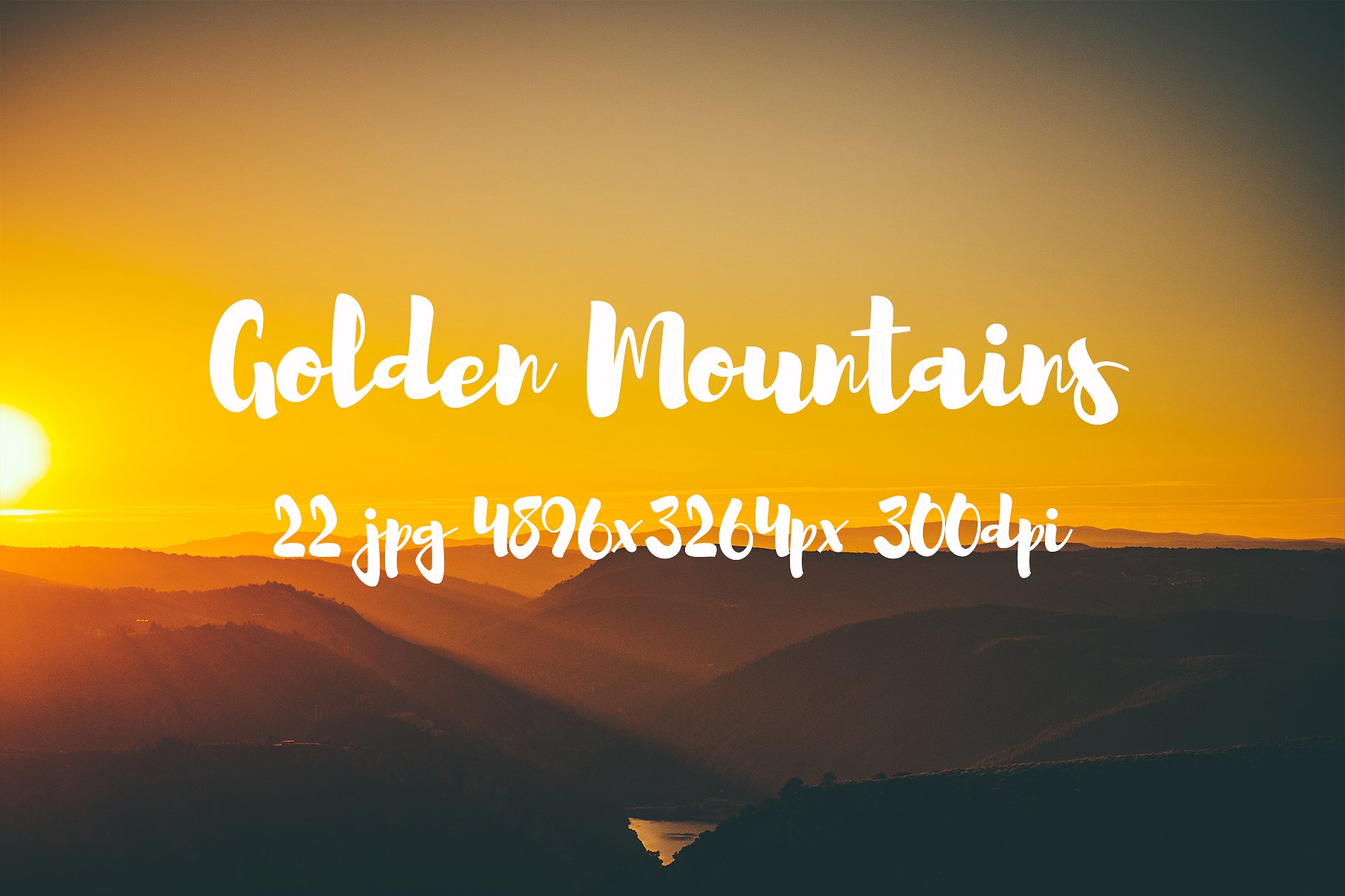 Golden Mountains photo pack