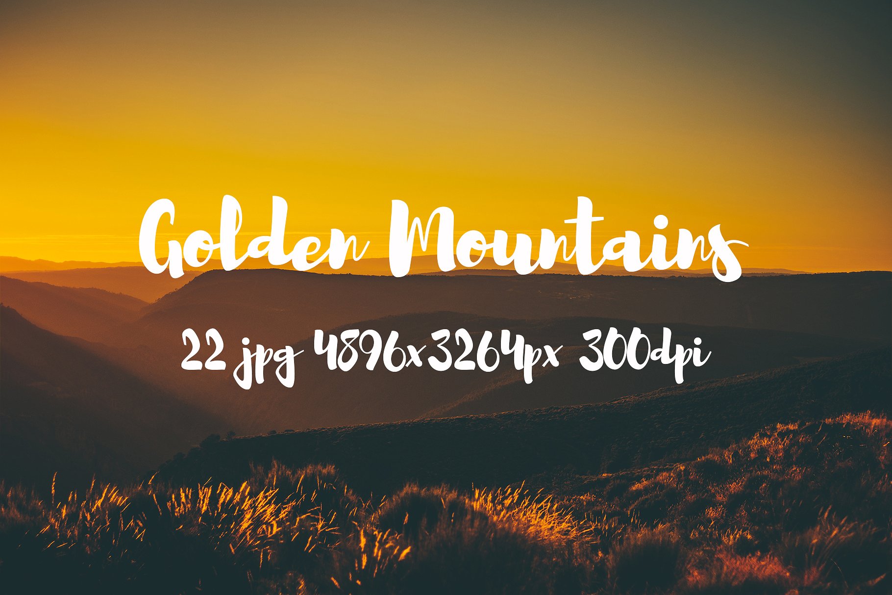 Golden Mountains photo pack