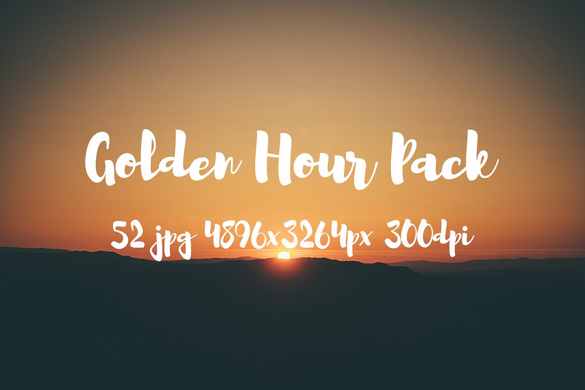 Golden Hour photo pack
