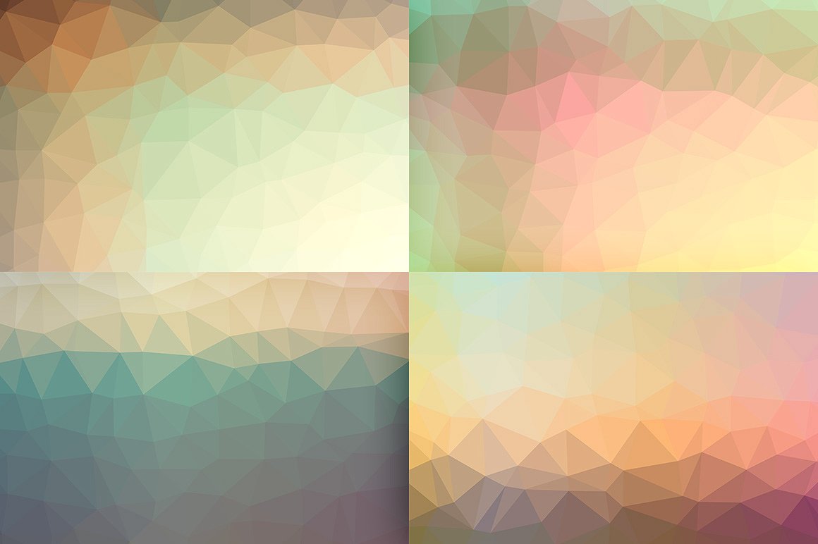 10 Polygon Backgrounds - Soft