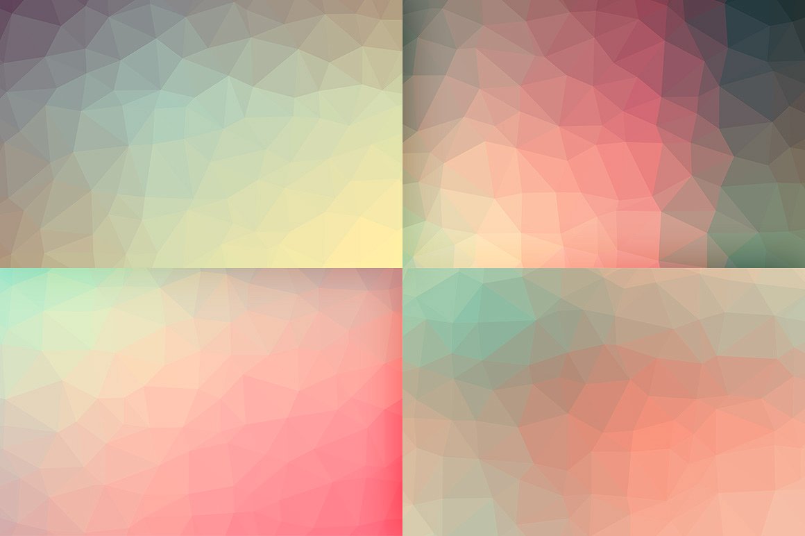 10 Polygon Backgrounds - Soft