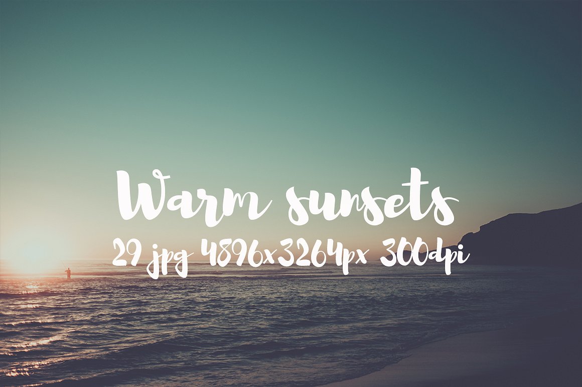 Warm sunsets photo pack