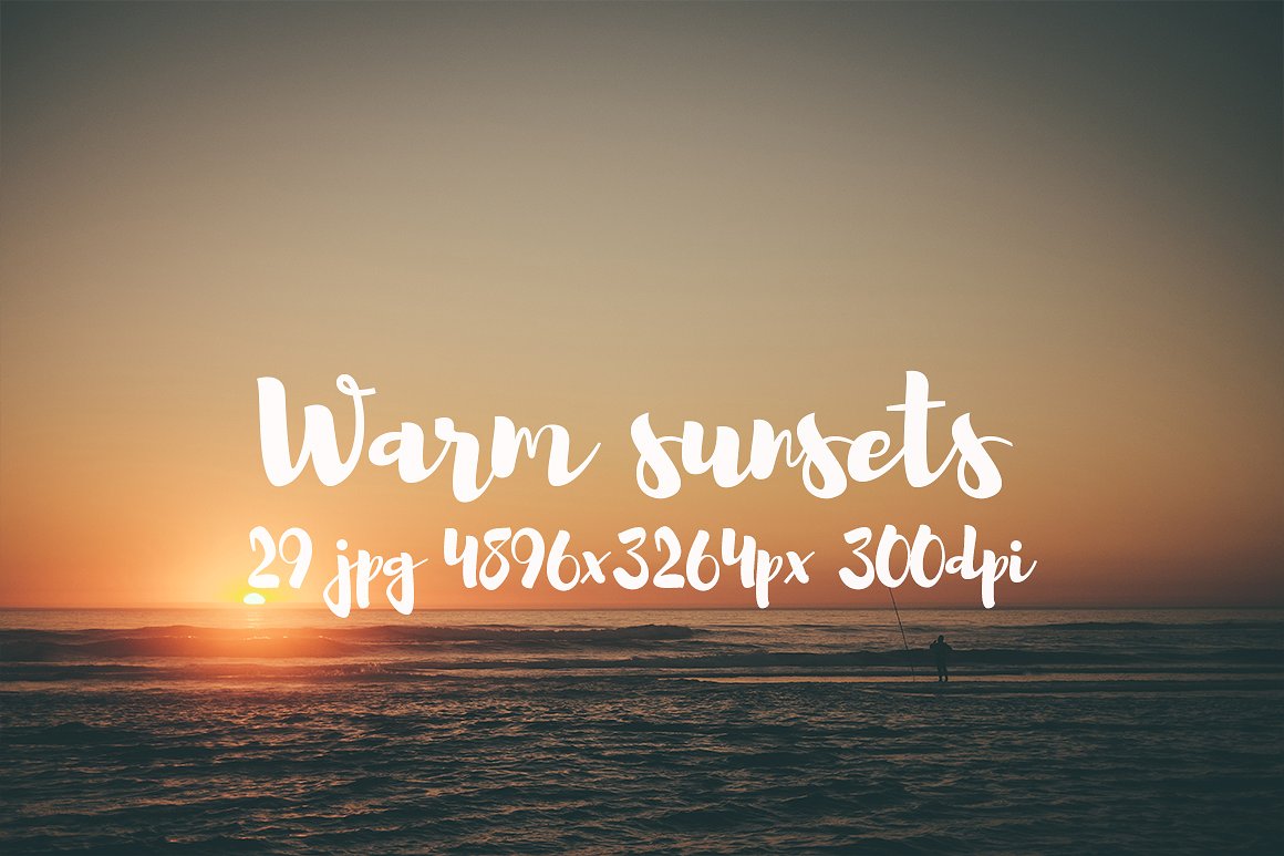 Warm sunsets photo pack