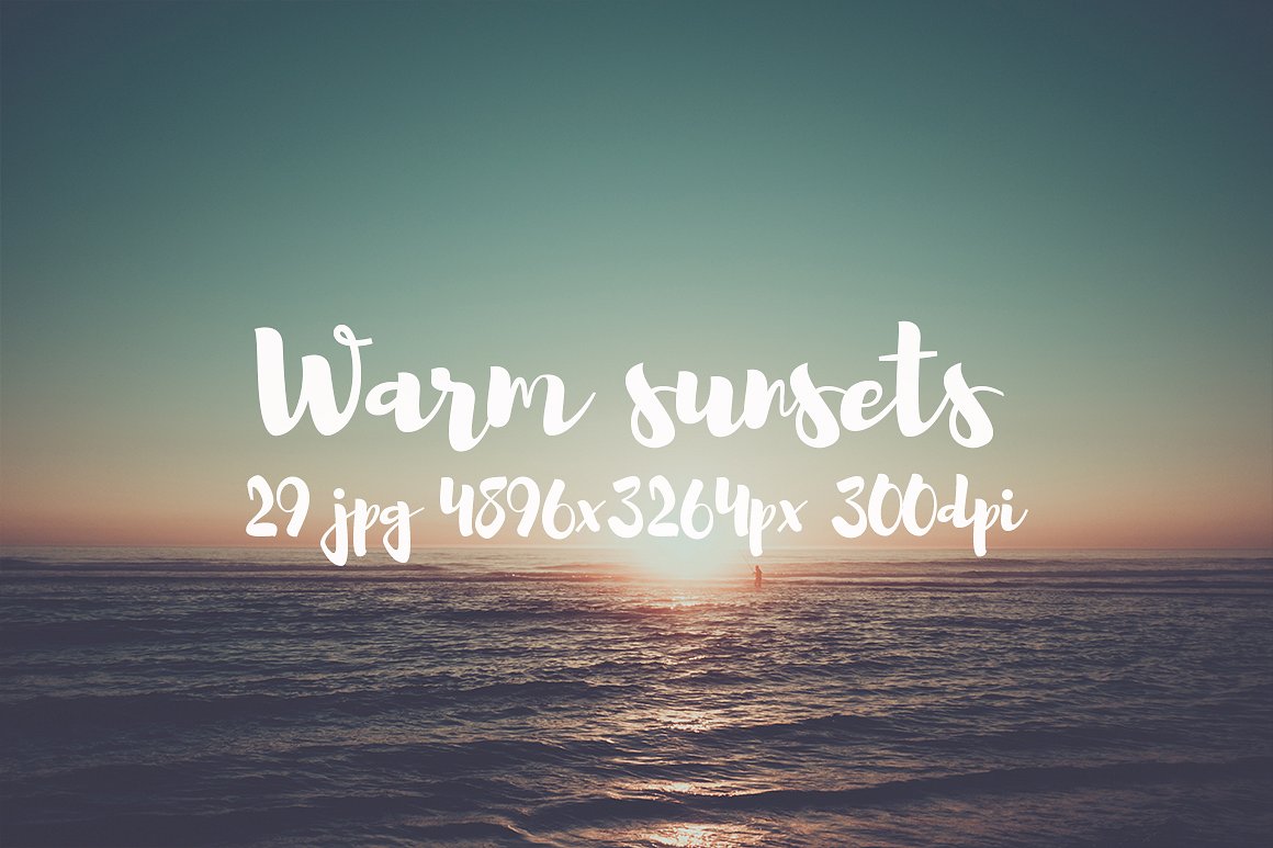 Warm sunsets photo pack