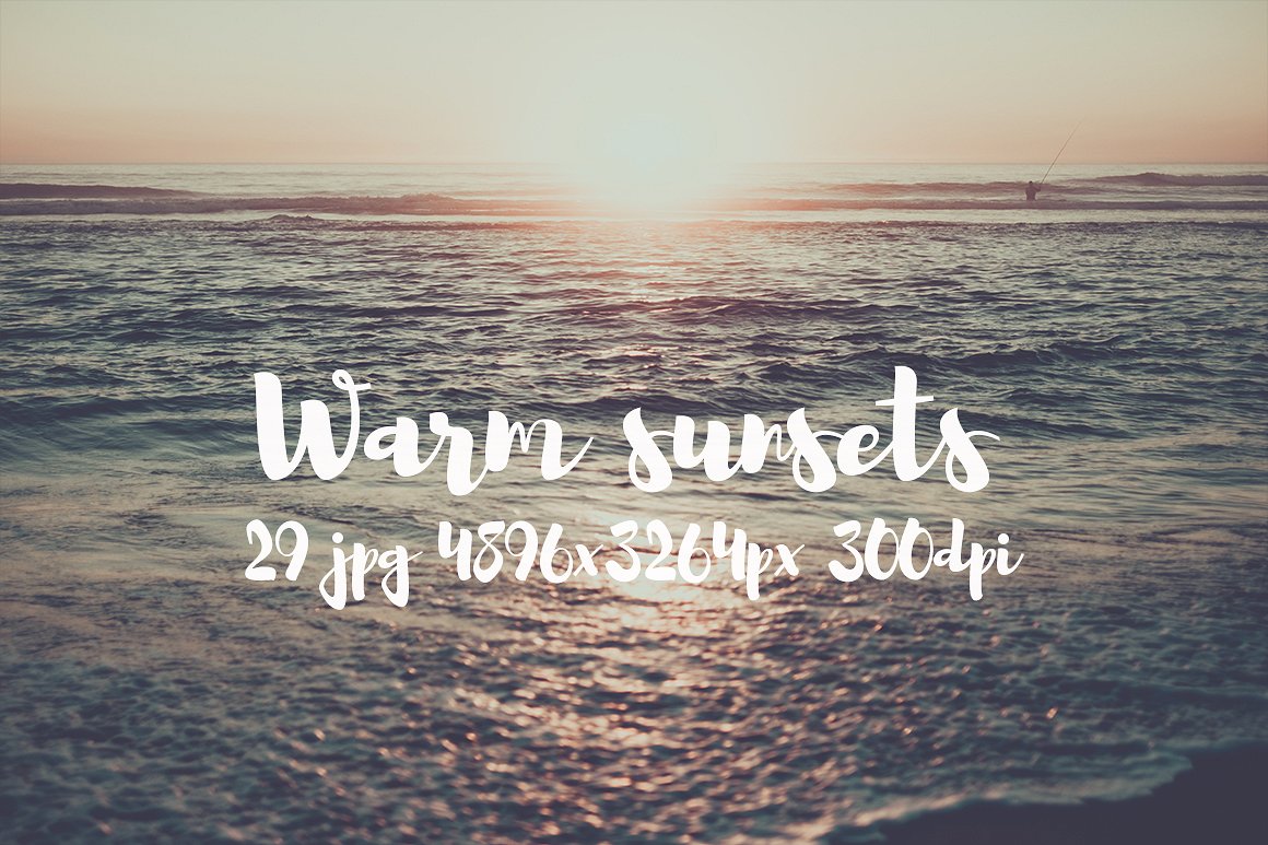 Warm sunsets photo pack