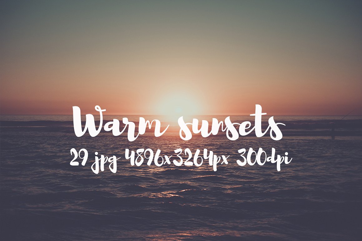 Warm sunsets photo pack