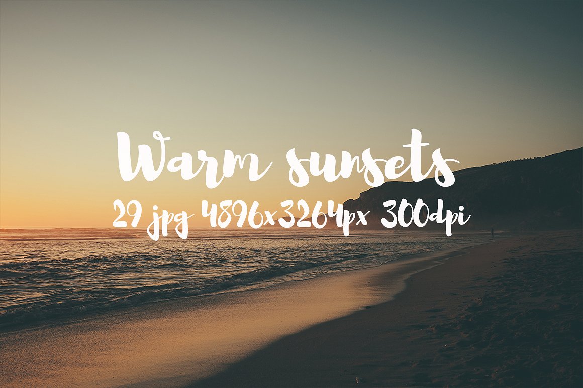 Warm sunsets photo pack