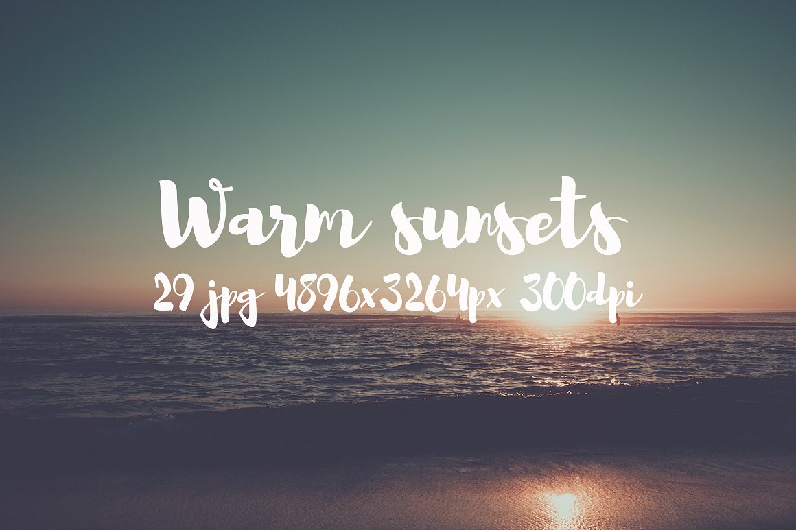 Warm sunsets photo pack