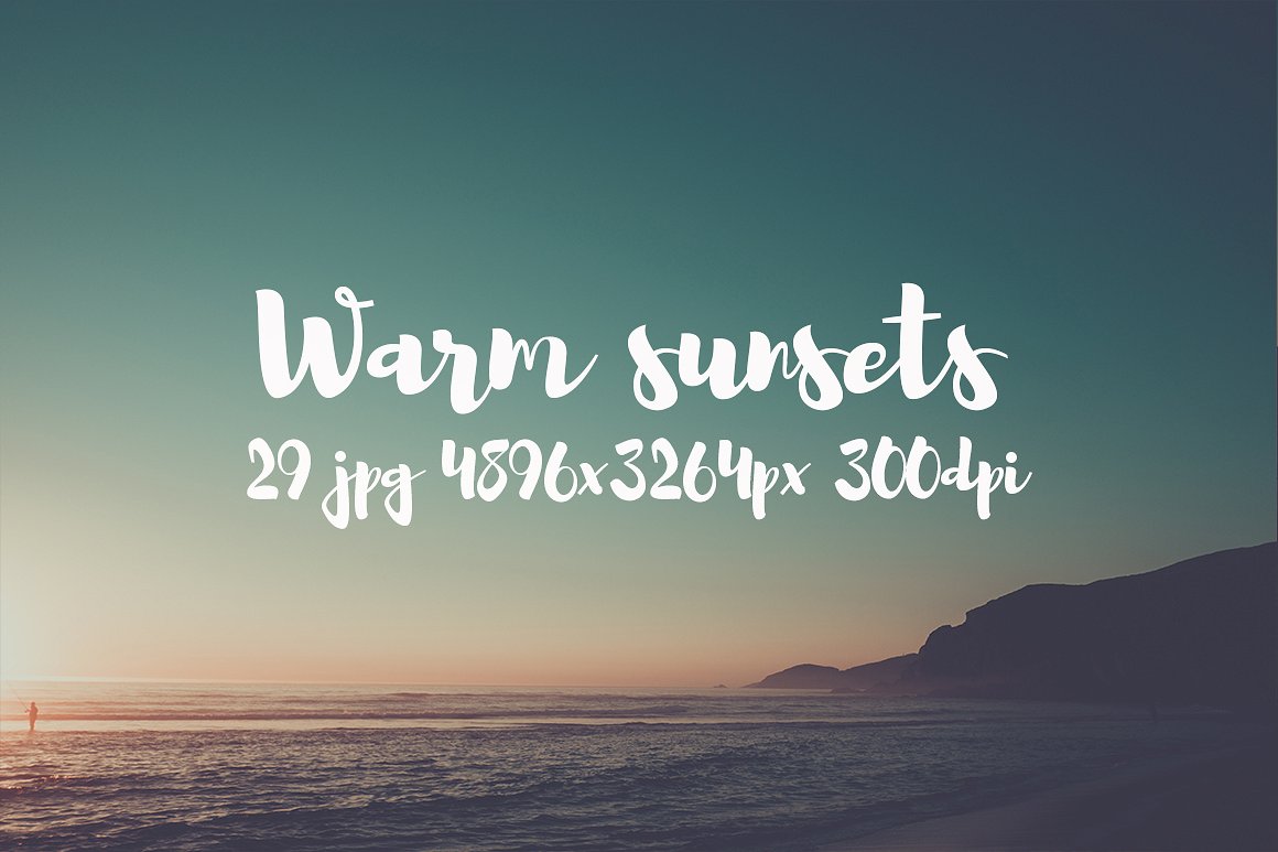 Warm sunsets photo pack