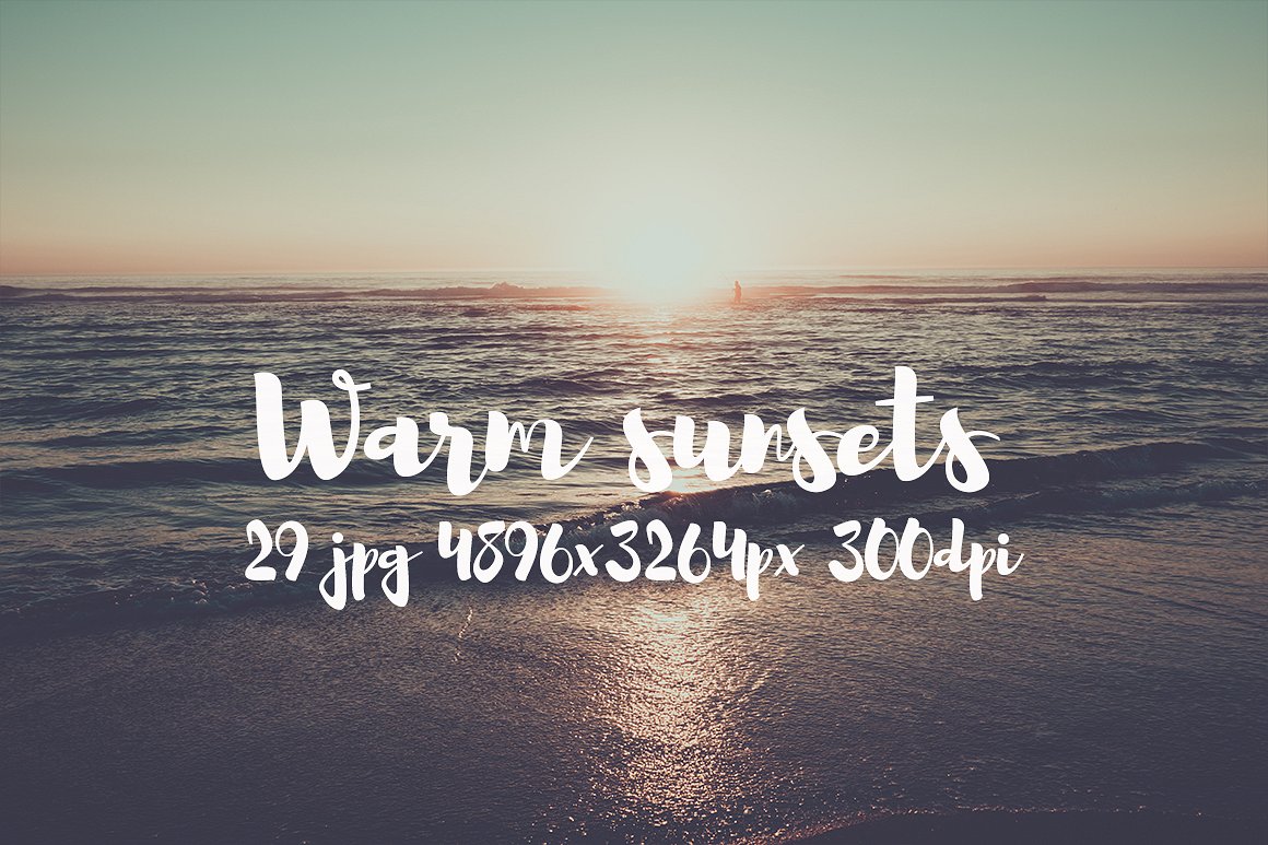 Warm sunsets photo pack