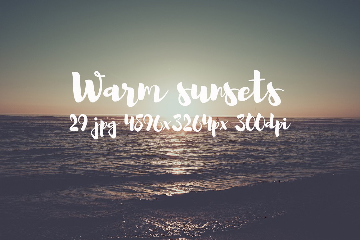 Warm sunsets photo pack