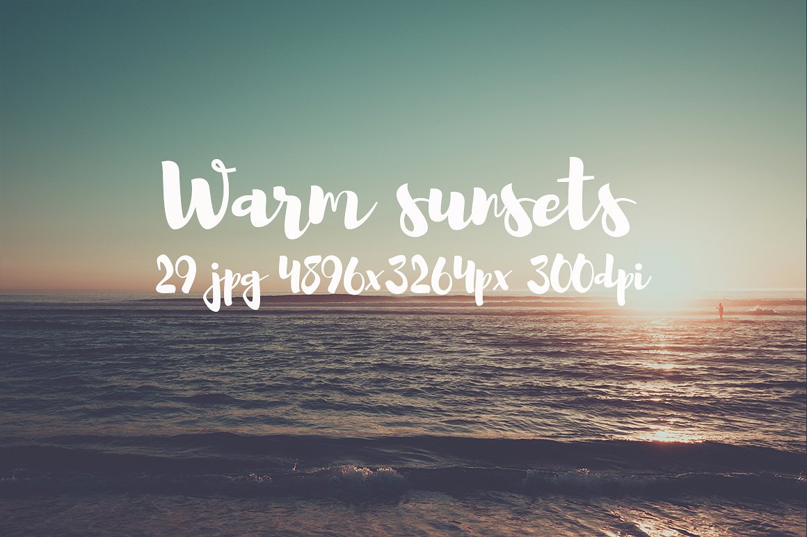 Warm sunsets photo pack