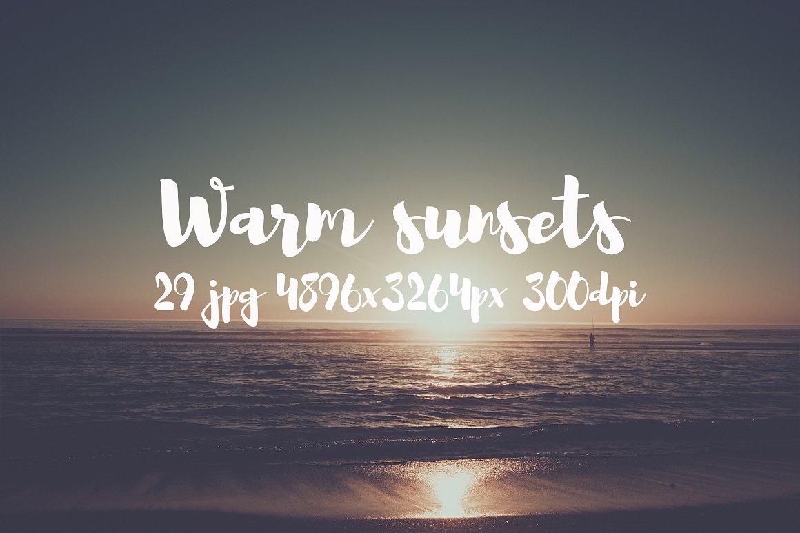 Warm sunsets photo pack