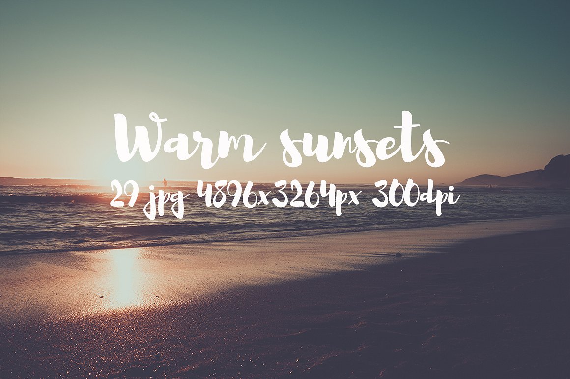 Warm sunsets photo pack