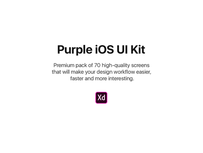 紫色通讯社交媒体移动手机应用程序APP UI工具包Purpl